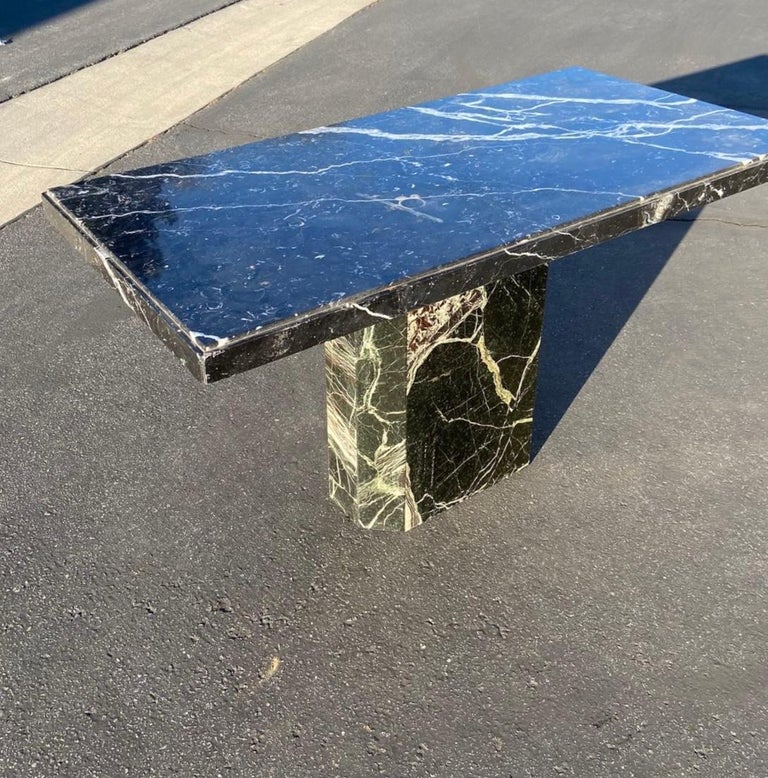 Vintage Italian marble dining table, late 1960s at 1stDibs