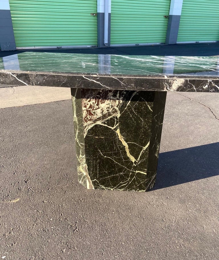 Vintage Italian marble dining table, late 1960s at 1stDibs