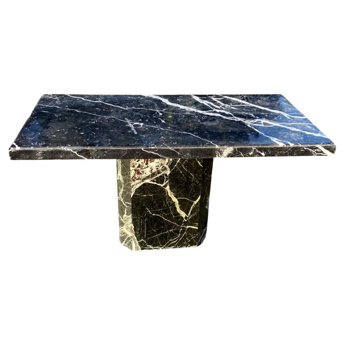Vintage Italian marble dining table, late 1960s