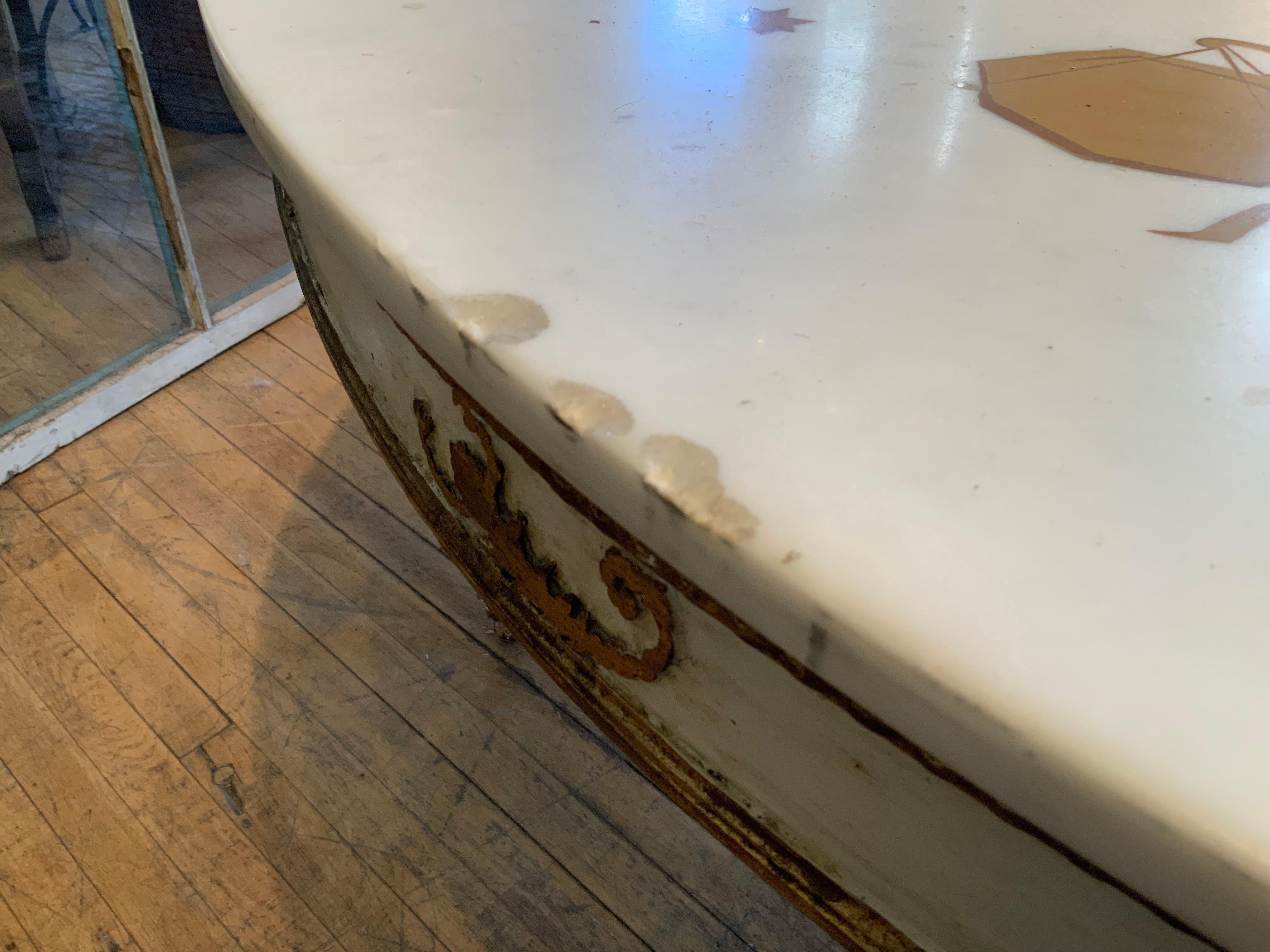 Vintage Italian Marble Dining Table with Inlaid Zodiac Signs 2