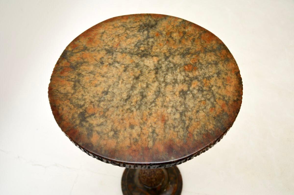 Mid-Century Modern Vintage Italian Marble Occasional Side Table