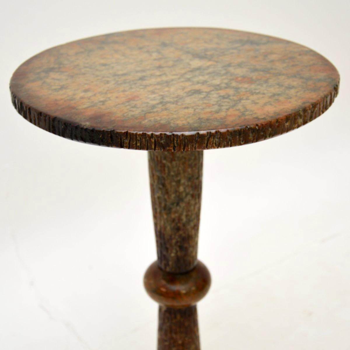 Vintage Italian Marble Occasional Side Table In Good Condition In London, GB