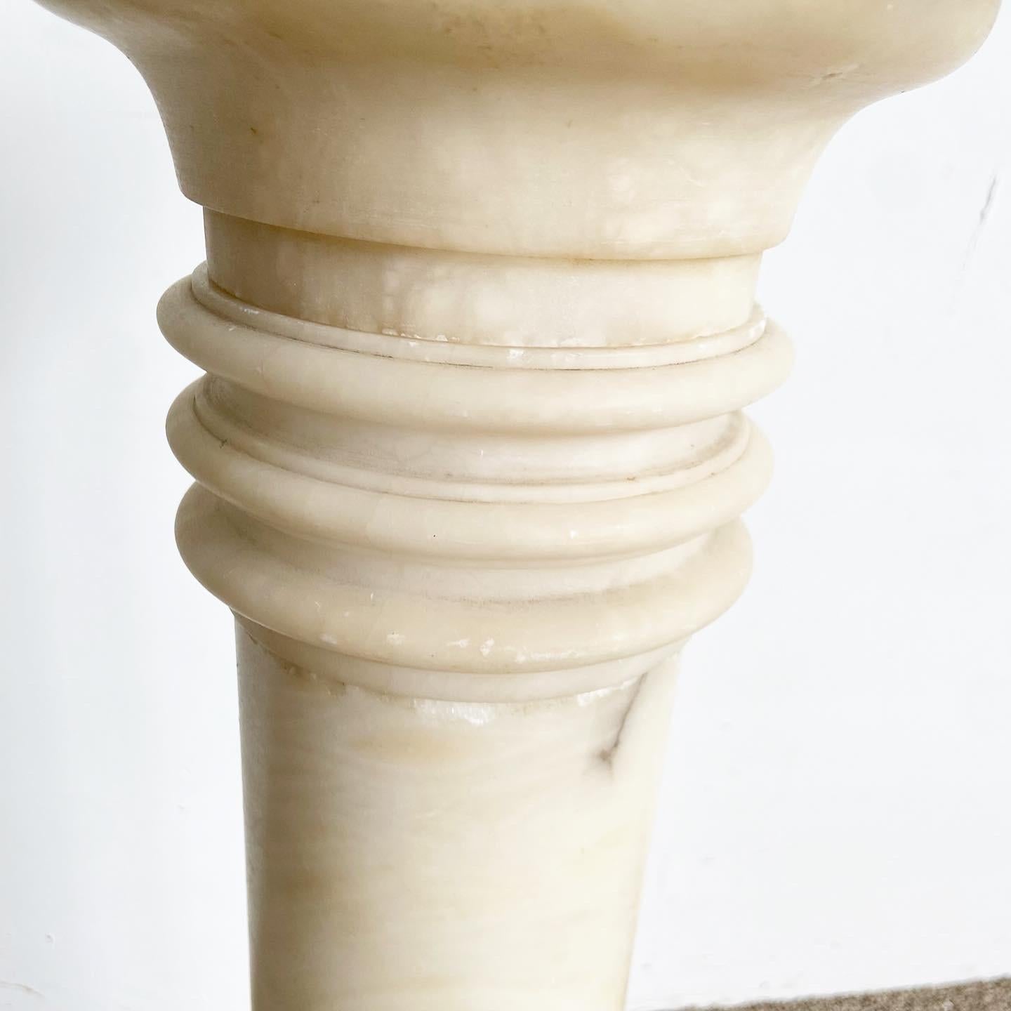 Vintage Italian Marble Pedestal For Sale at 1stDibs