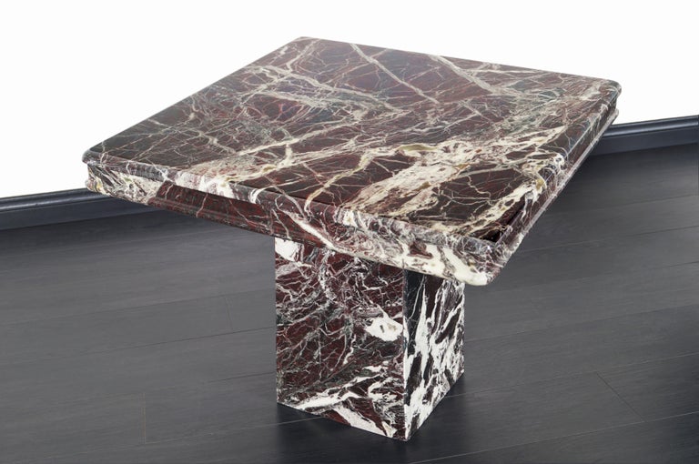 Vintage Italian Marble Side Tables at 1stDibs