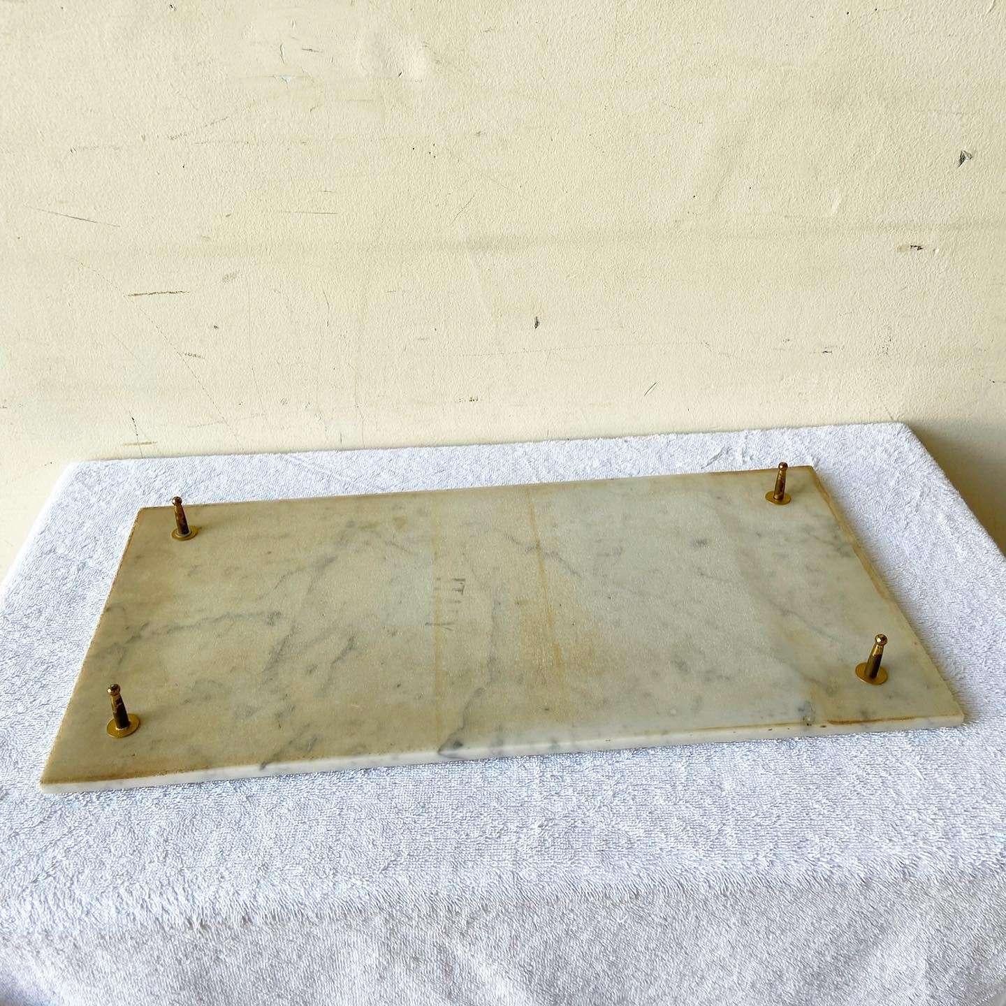 Vintage Italian Marble Vanity Tray For Sale 2