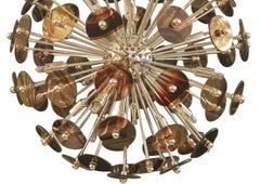 Vintage Italian Marbleized Sputnik Chandelier, c. 1970's