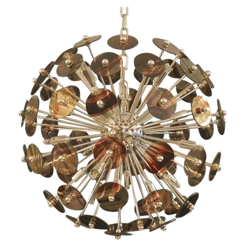 Lustre italien vintage marbré Spoutnik, vers 1970 en vente