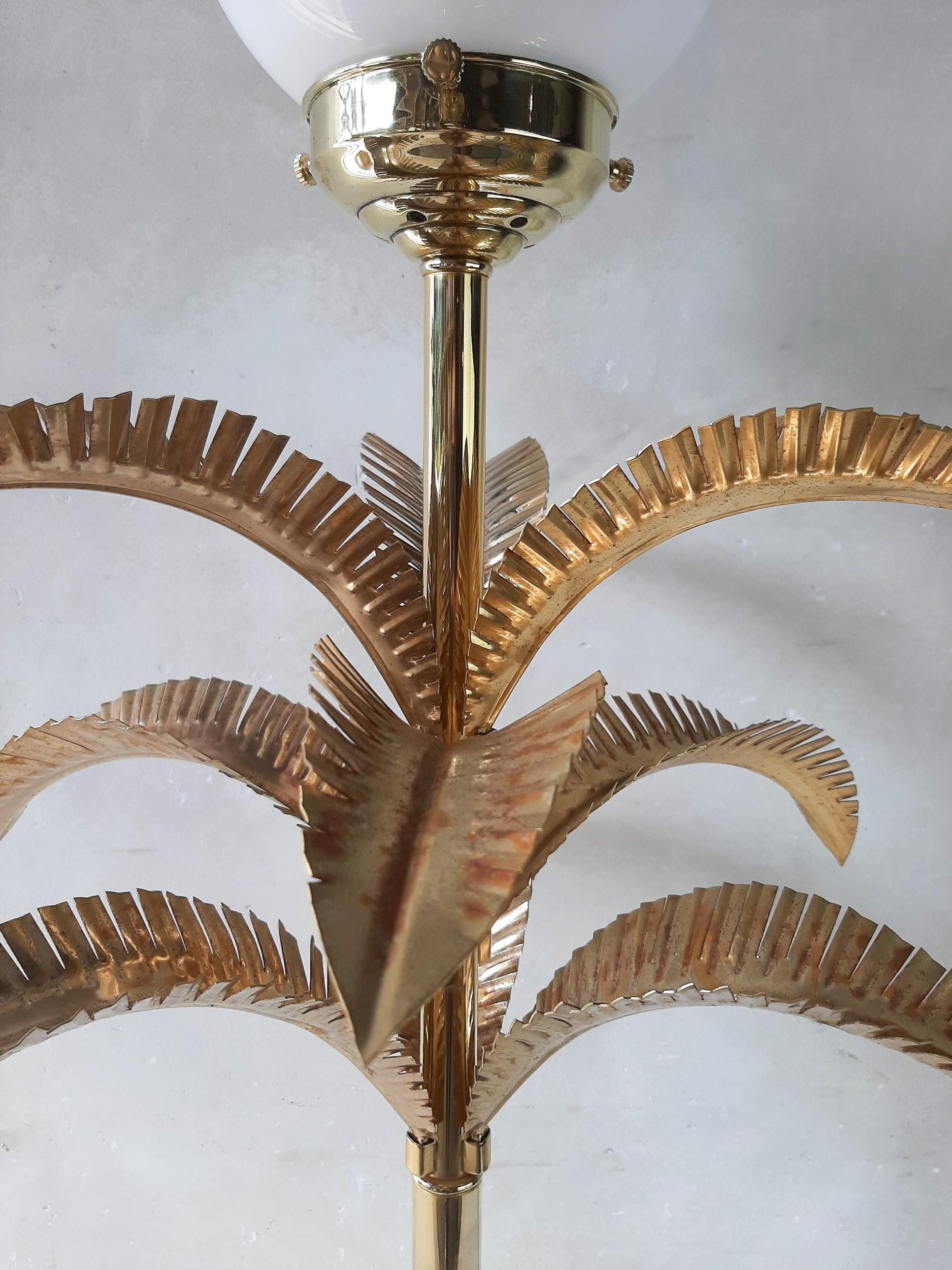vintage palm tree lamp