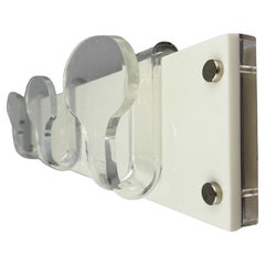 Vintage Italian Methacrylate Coat Rack – 1970s Minimalist with Removable hooks Vintage Italian Methacrylate Coat Rack – 1970s Minimalist with Removable hooks