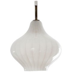 Vintage Italian Mid-20th Century Murano Zanfirico Glass Ceiling Light