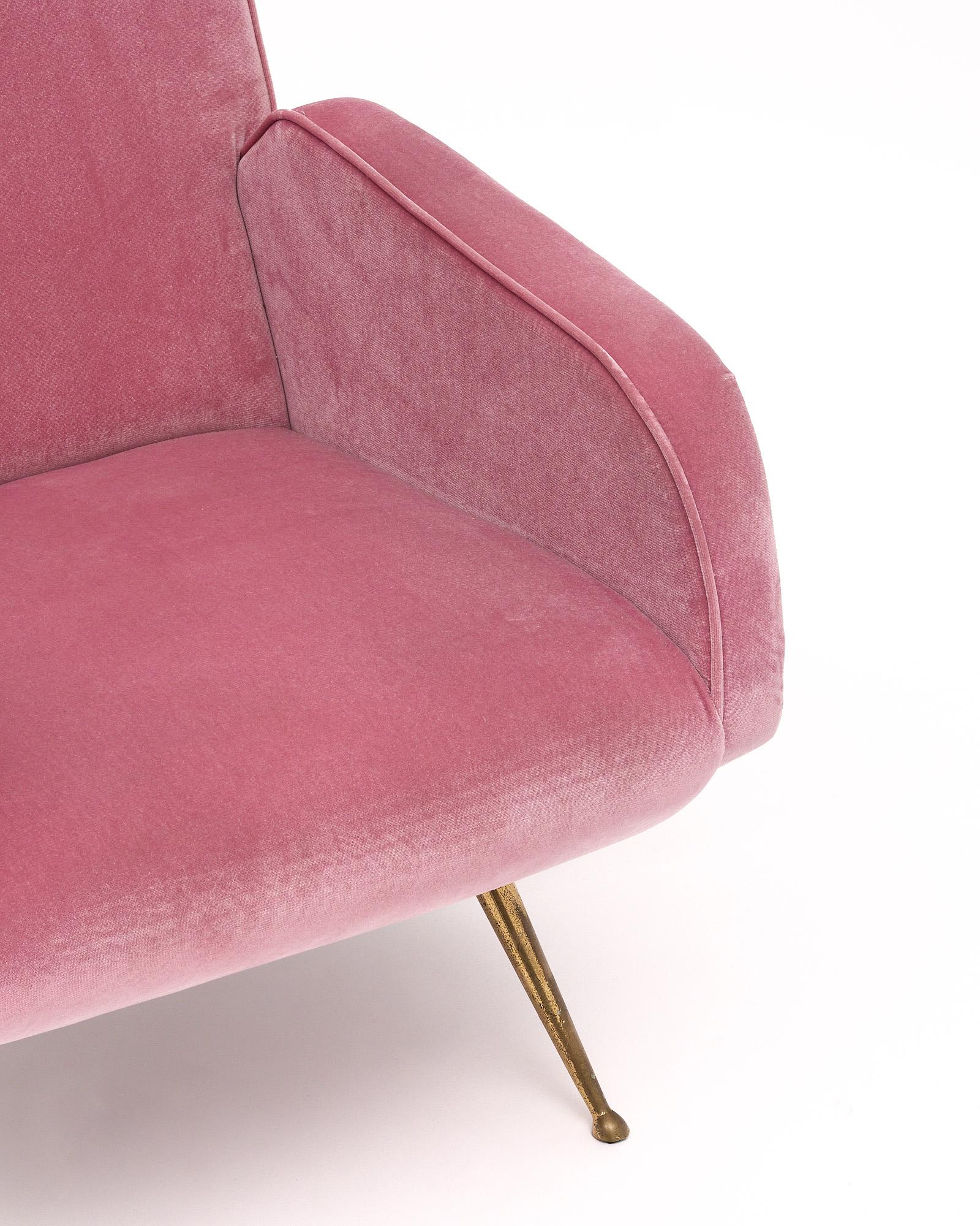 Mid-20th Century Vintage Italian Mid-Century Armchairs For Sale