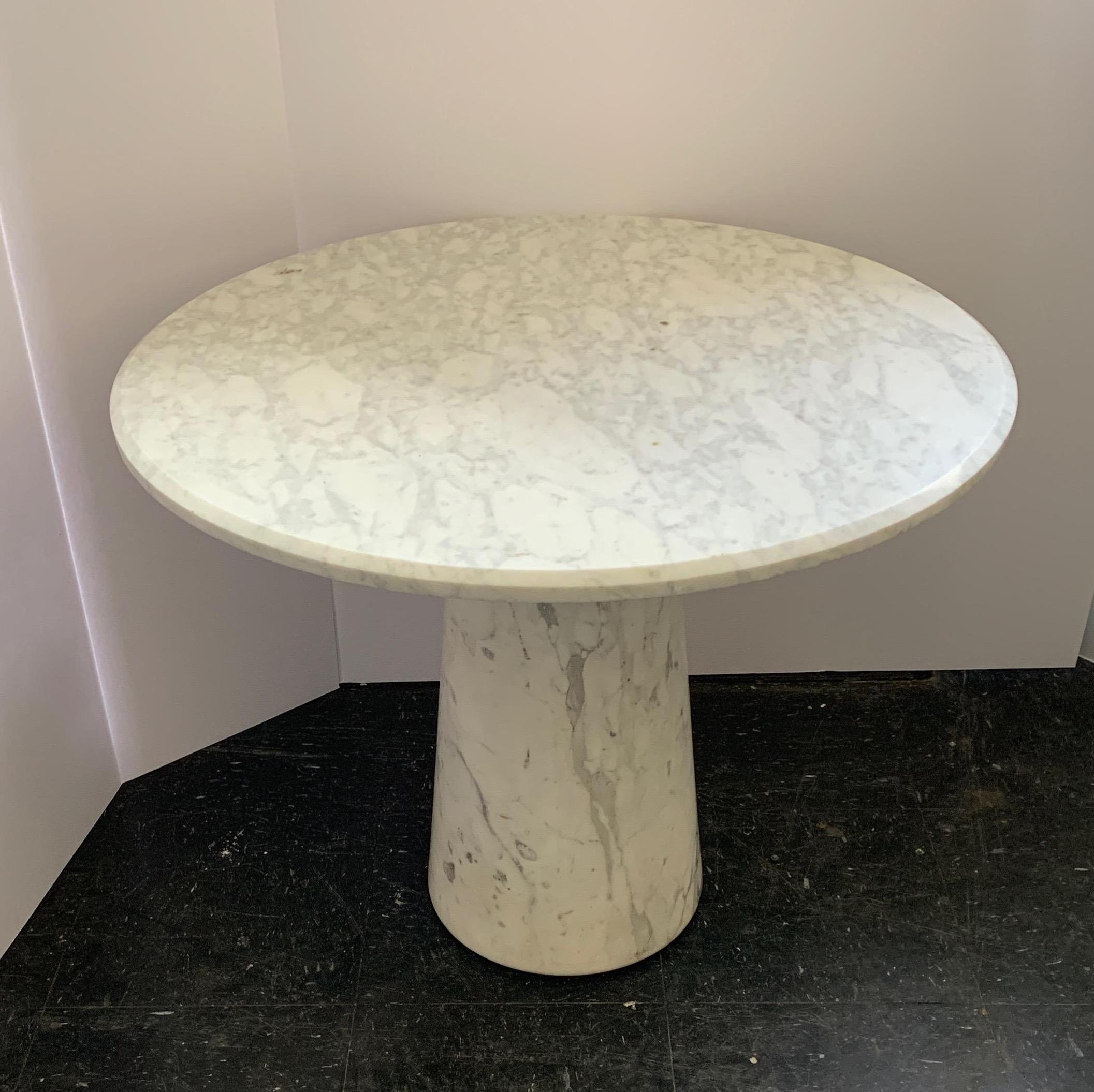 Vintage Italian Midcentury Carrara Marble Table 7
