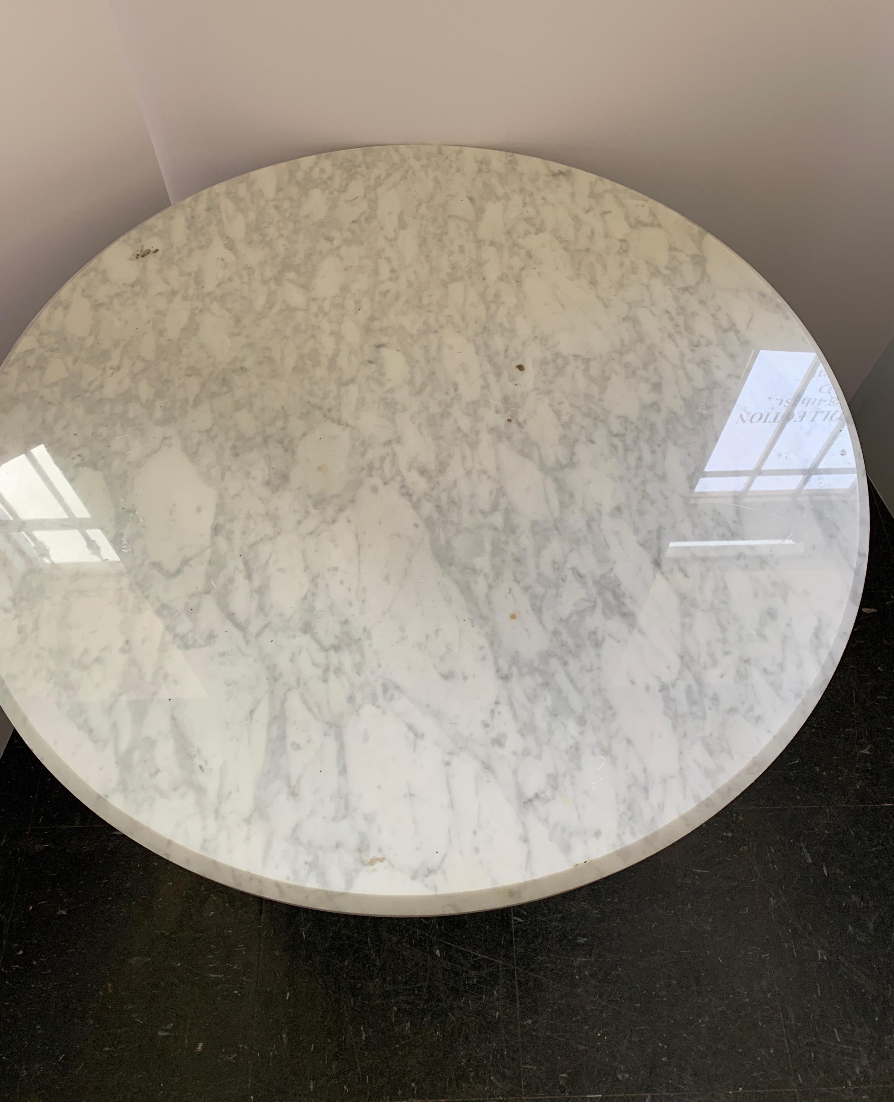 Mid-20th Century Vintage Italian Midcentury Carrara Marble Table