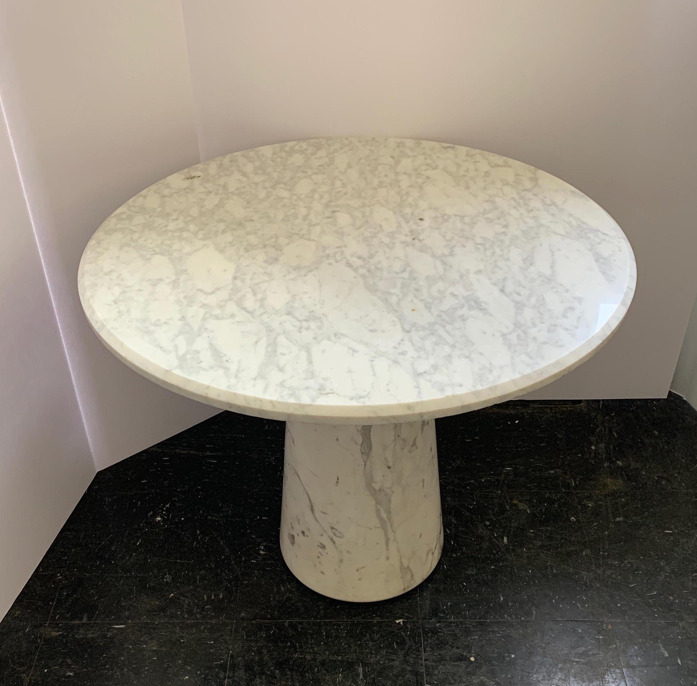 Vintage Italian Midcentury Carrara Marble Table 4