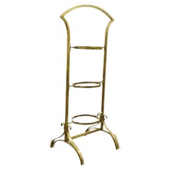 Vintage Italian Mid Century Modern Brass 3 Tier Muffin Pastry Cake Stand