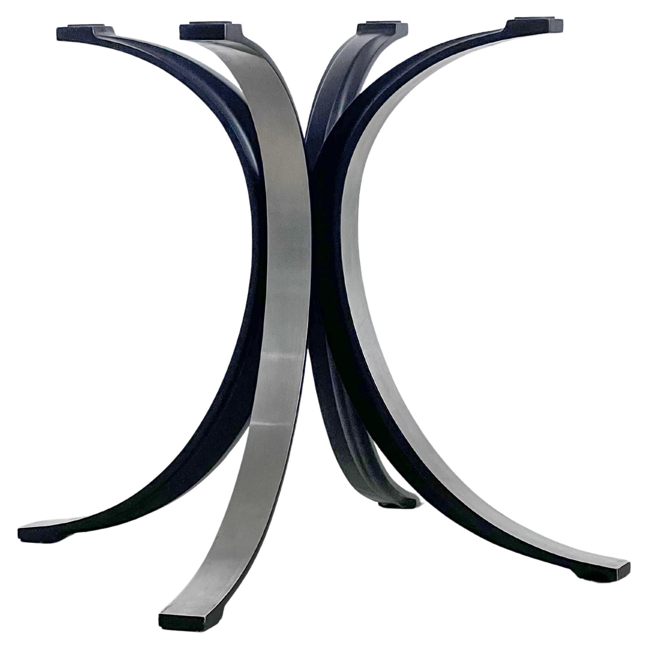 Vintage Italian Mid Century Modern Dining Table aluminium frame Borsani by Tecno