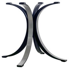 Vintage Italian Mid Century Modern Dining Table aluminium frame Borsani by Tecno