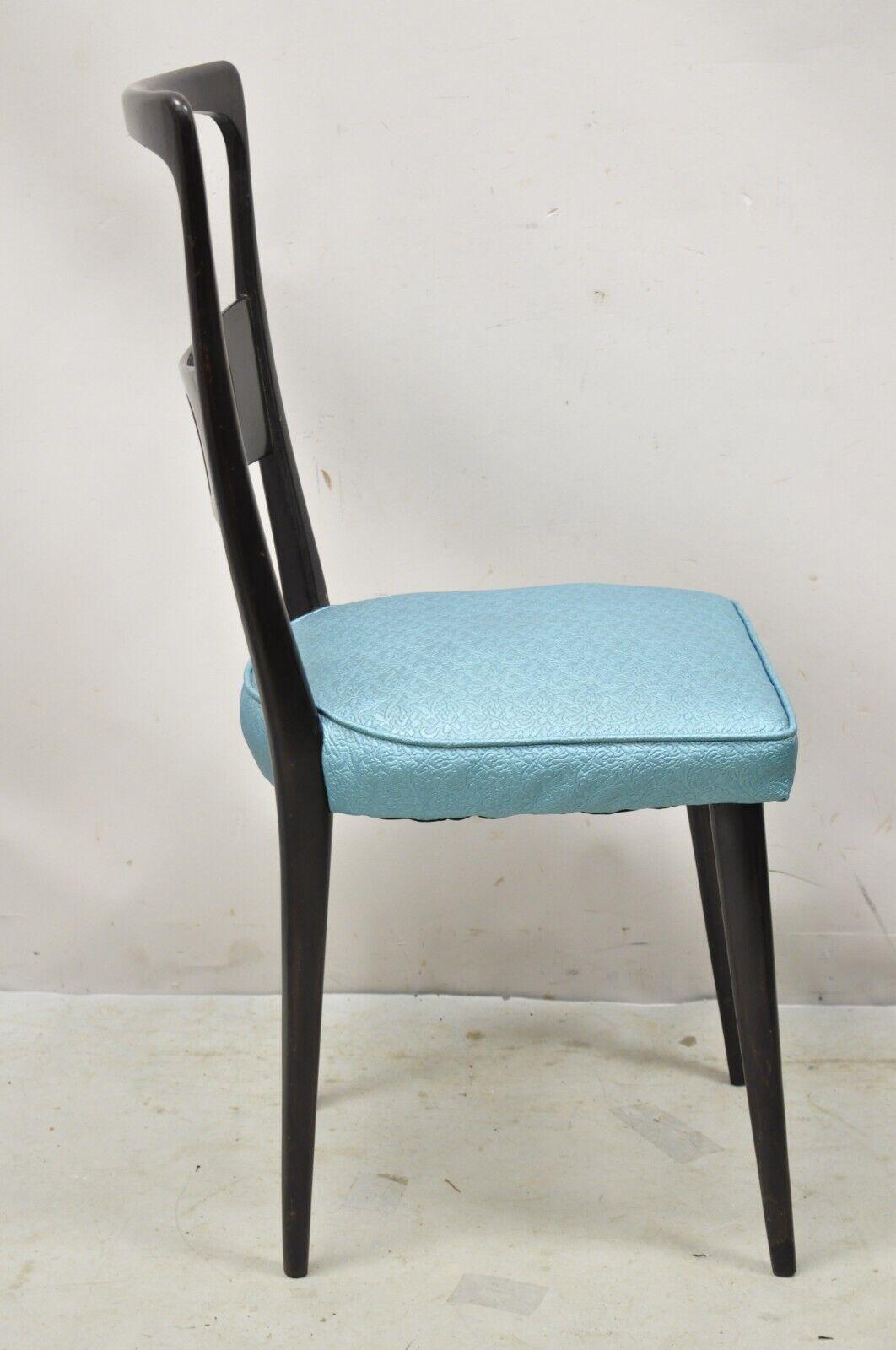 Vintage Italian Mid-Century Modern Ico Parisi Style Dining Chairs, Set of 4 For Sale 6