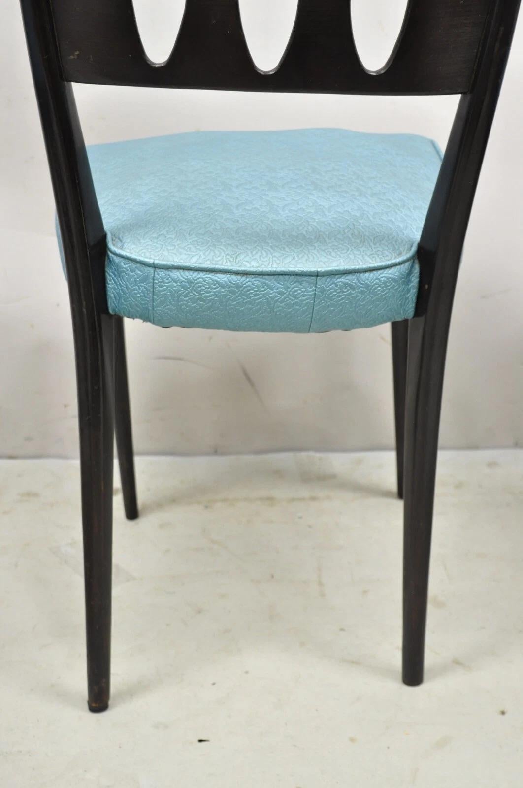 Vintage Italian Mid Century Modern Ico Parisi Style Dining Chairs - Set of 4 en vente 2