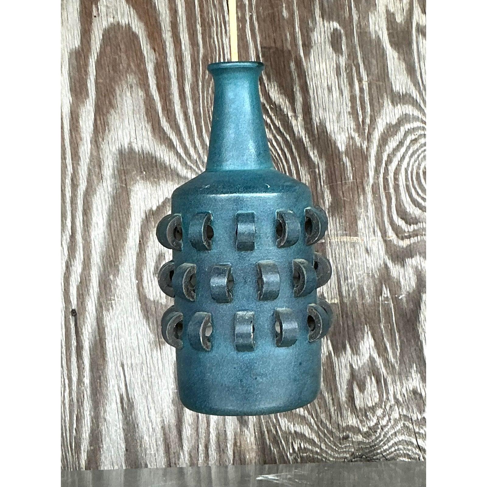 Pottery Vintage Italian Mid-Century Modern Loop Ceramic Hanging Pendant For Sale