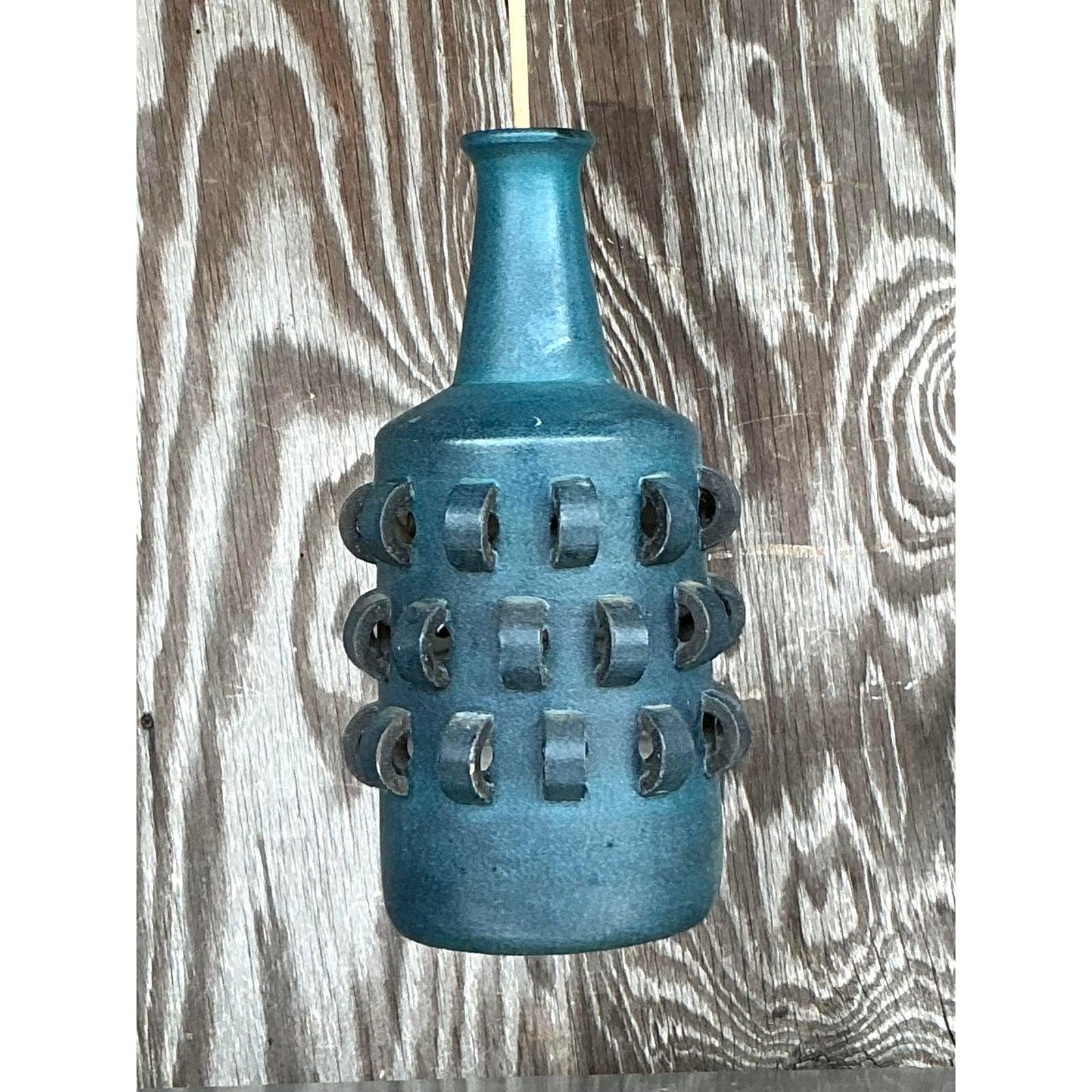 Vintage Italian Mid-Century Modern Loop Ceramic Hanging Pendant For Sale 1