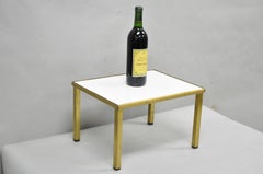 Vintage Italian Mid Century Modern Small 15" Bronze Brass Pedestal Display Stand