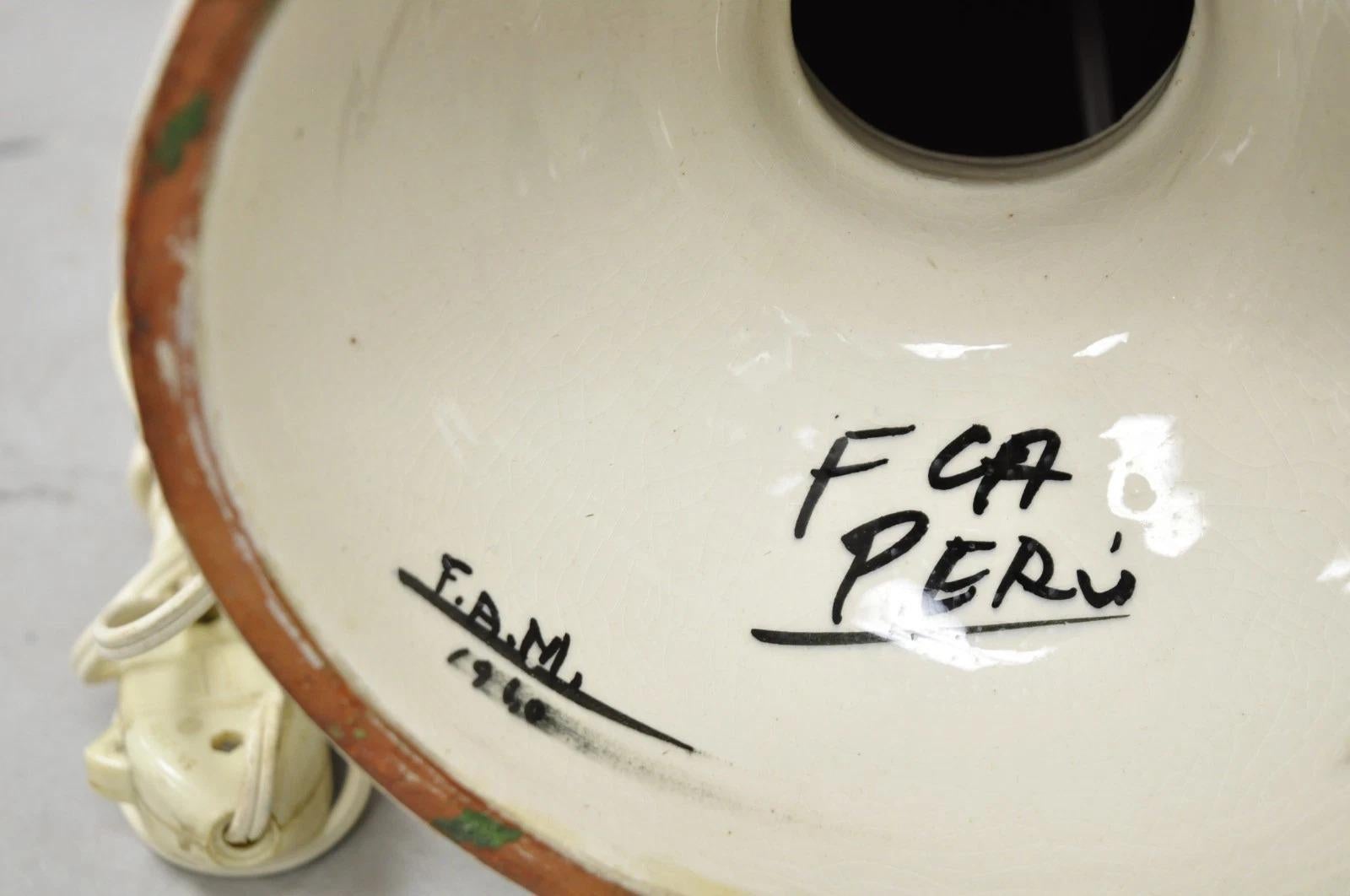 Vintage Italian Mid Century Modern Terracotta Pottery 