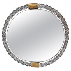 Vintage Italian Mid Century Murano Wall Mirror 1940s