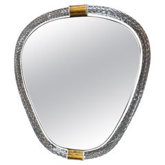 Vintage Italian Mid Century Murano Wall Mirror 1940s