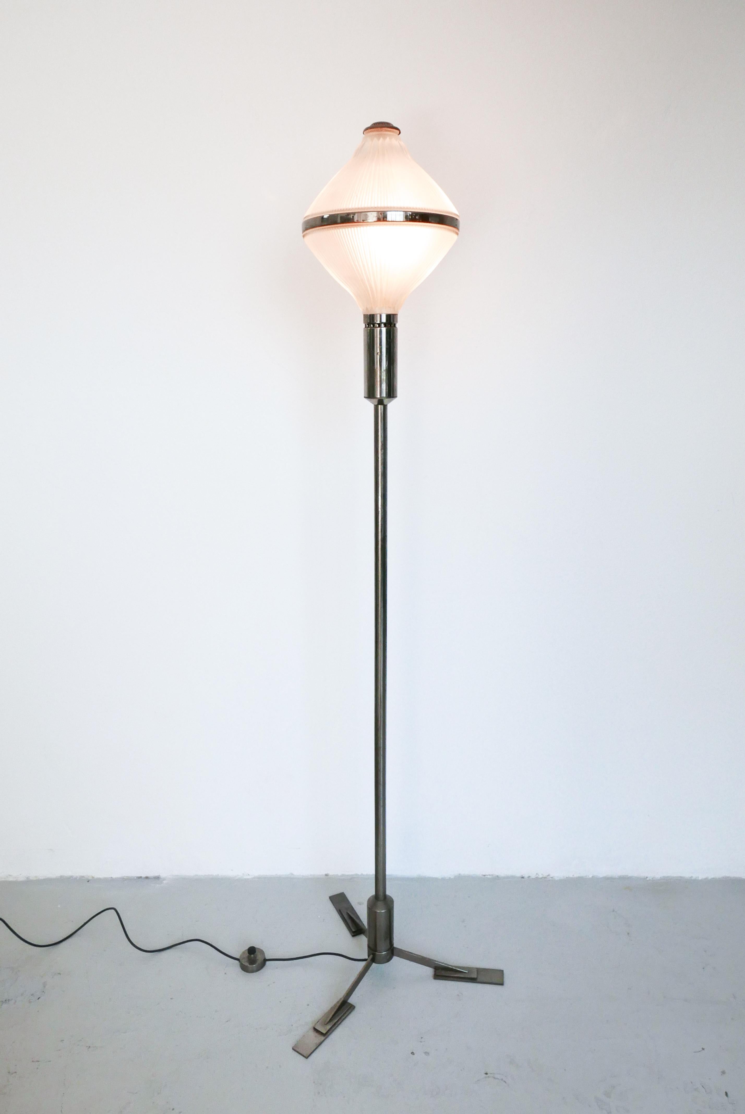 Metal Rare Vintage Collectible Italian Polimnia Floor Lamp by Studio BBPR for Artemide For Sale