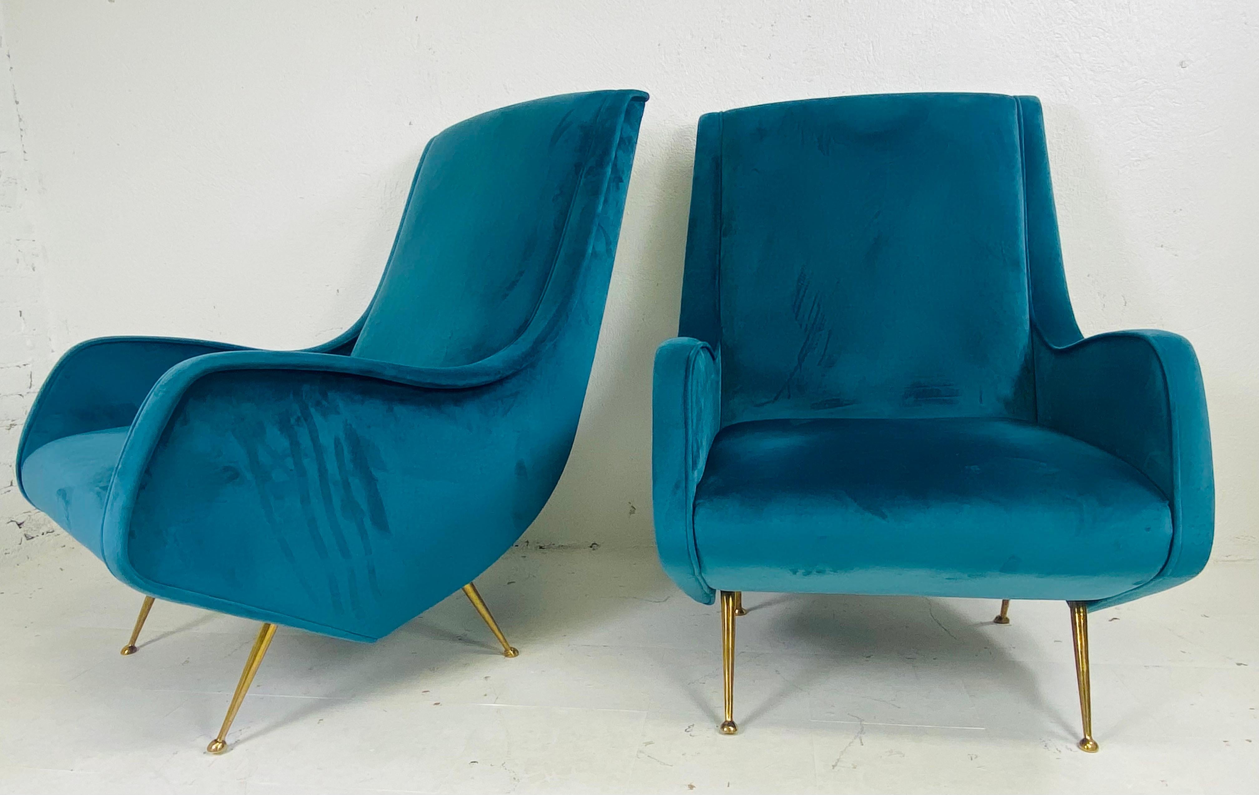 Vintage Italian mid-century style arm shares/club chairs 4
