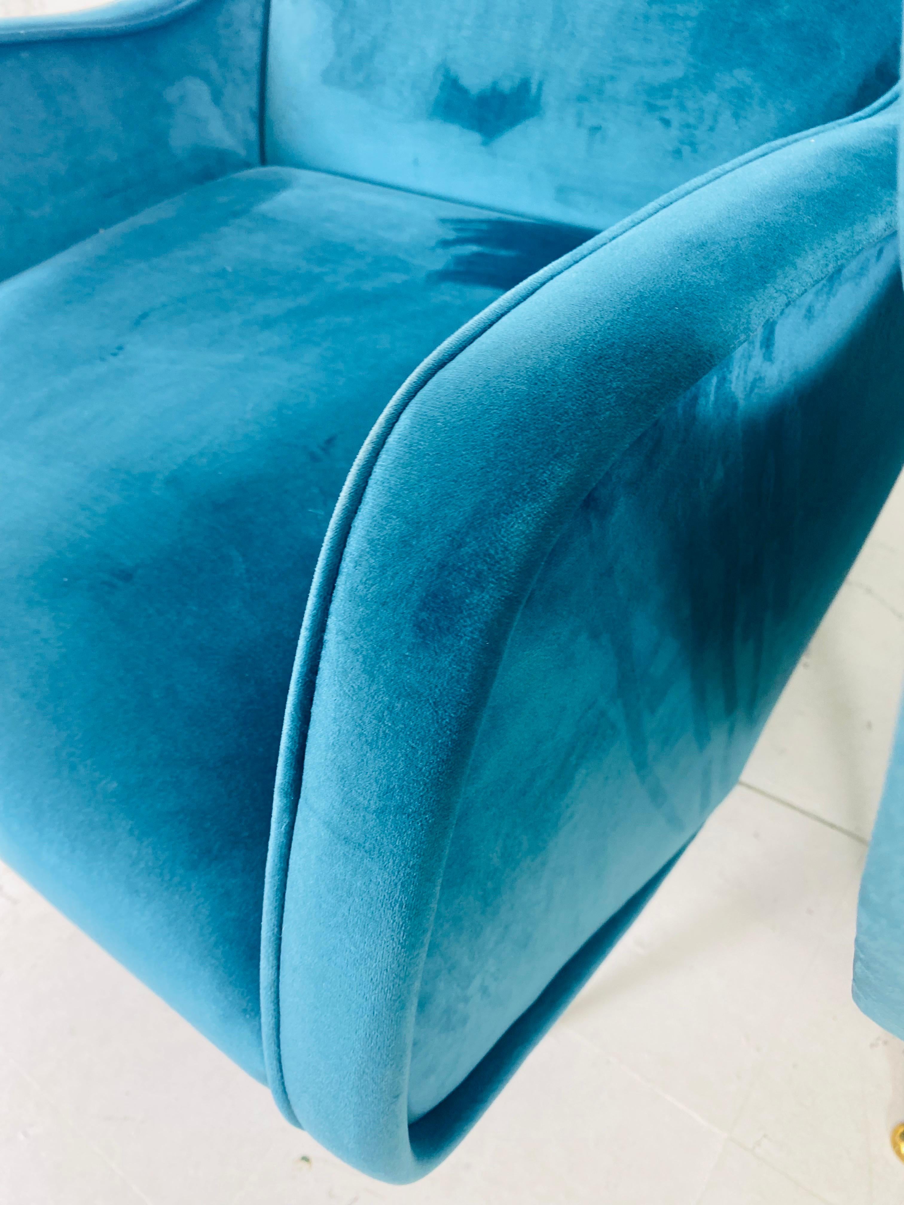 Vintage Italian mid-century style arm shares/club chairs 2