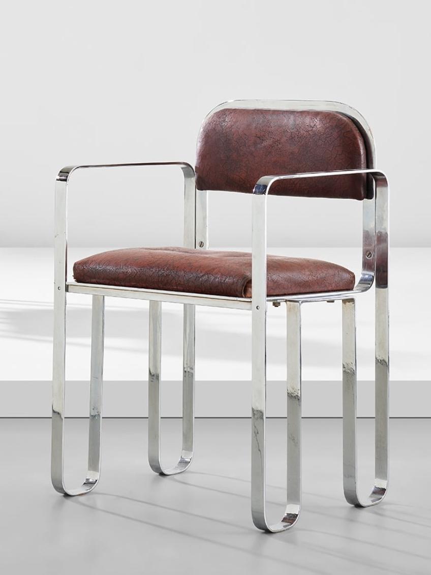 Milieu du XXe siècle Vase sculptural italien du milieu du siècle dernier dans le style de Gio Ponti pour Krupp en vente