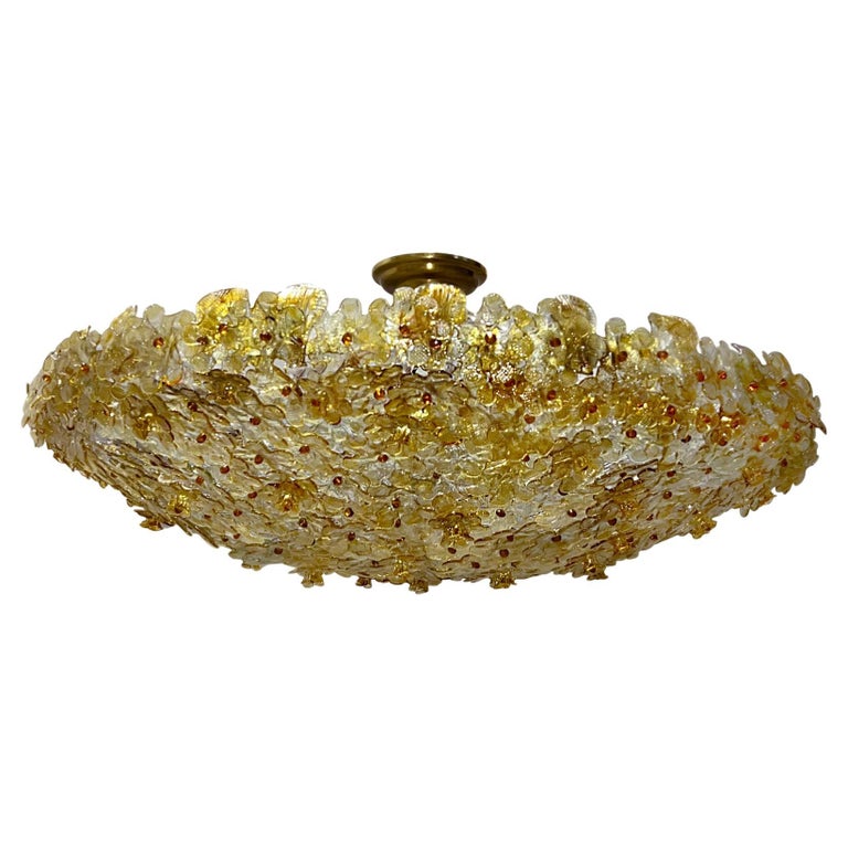 Vintage Italian Millefiori Light Fixture For Sale at 1stDibs