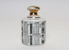 Vintage Italian Modern "1964" Porcelain Zodiac Calendar in by Piero Fornasetti