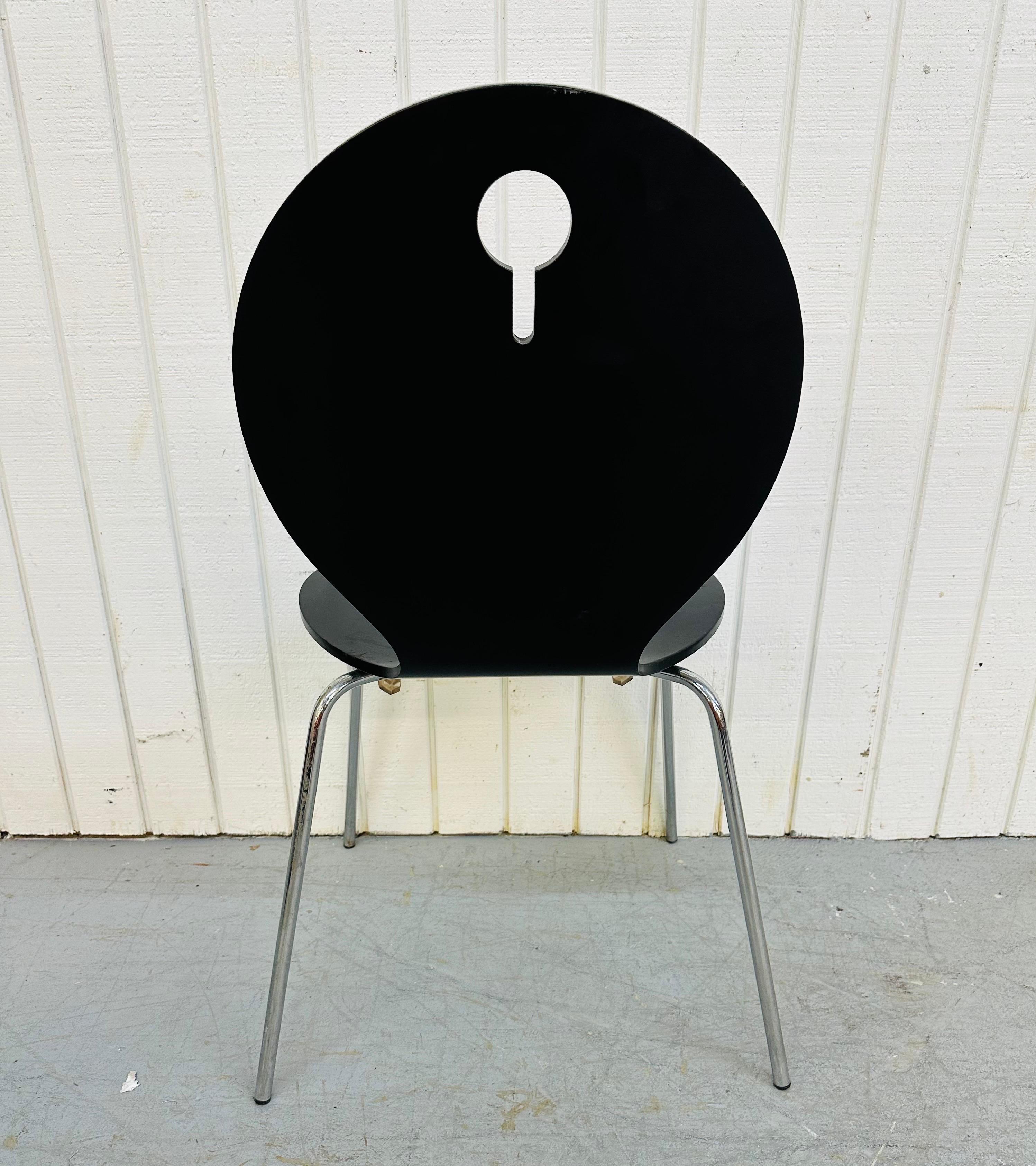 Chrome Vintage Italian Modern Bentwood Stacking Chairs