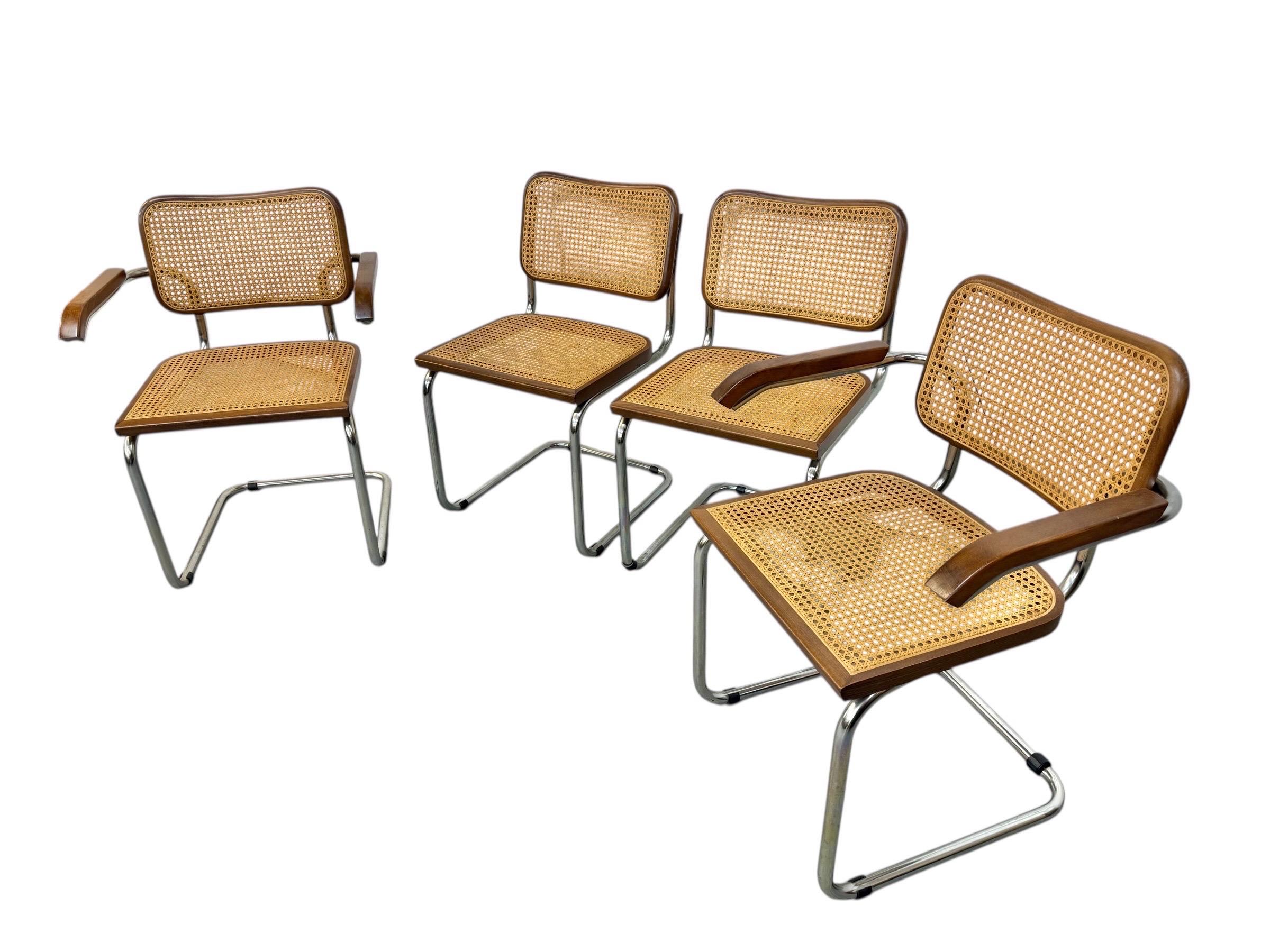 Mid-Century moderno Sedie da pranzo moderne vintage Cesca - Set di 4 pezzi in vendita