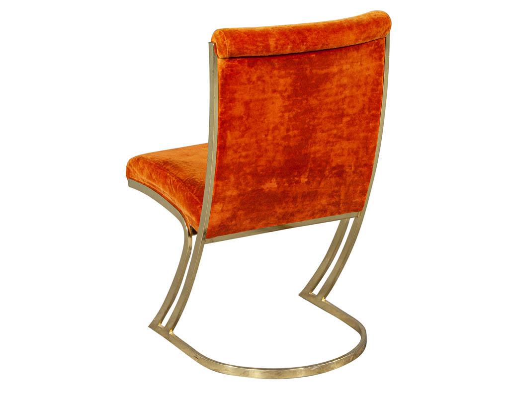 Brass Vintage Italian Modern Dining Chairs
