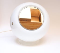 Vintage Italian Modern Elios Lighted Mirror Table Lamp by Giusto Toso for Leucos