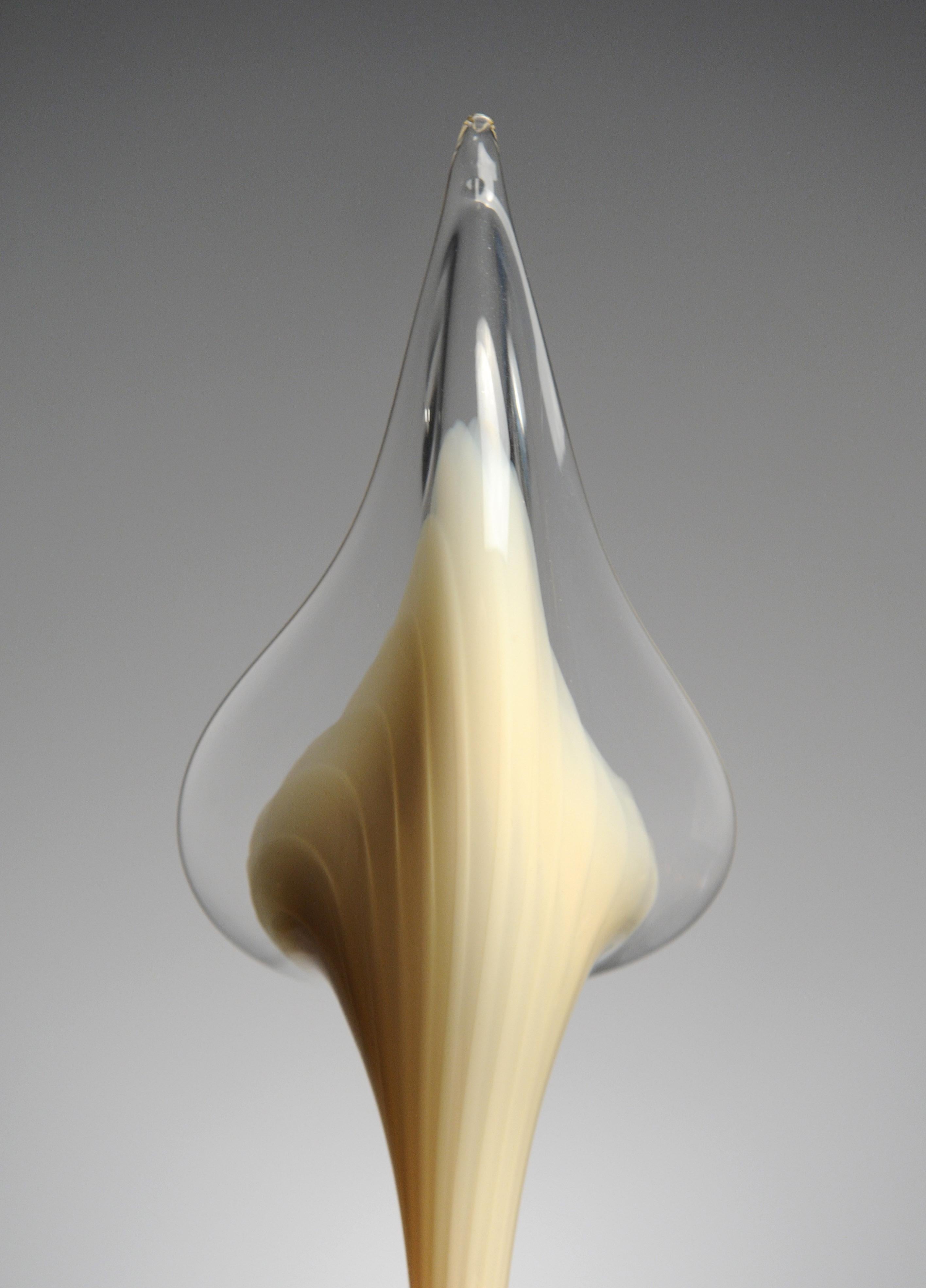 Vintage Italian Modern Glass Murano Lily Flower Chandelier 12
