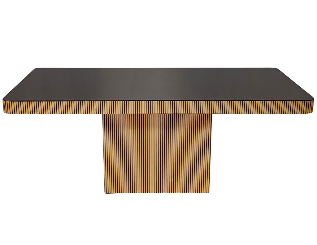 Vintage Italian Modern Mirrored Dining Table 3