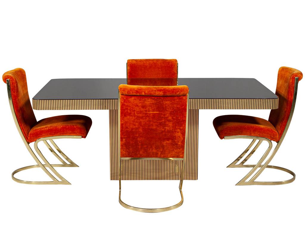 Vintage Italian Modern Mirrored Dining Table 5