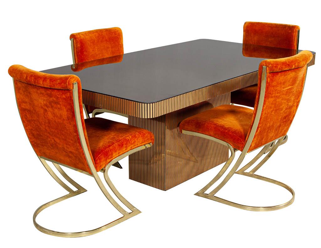 Vintage Italian Modern Mirrored Dining Table 7