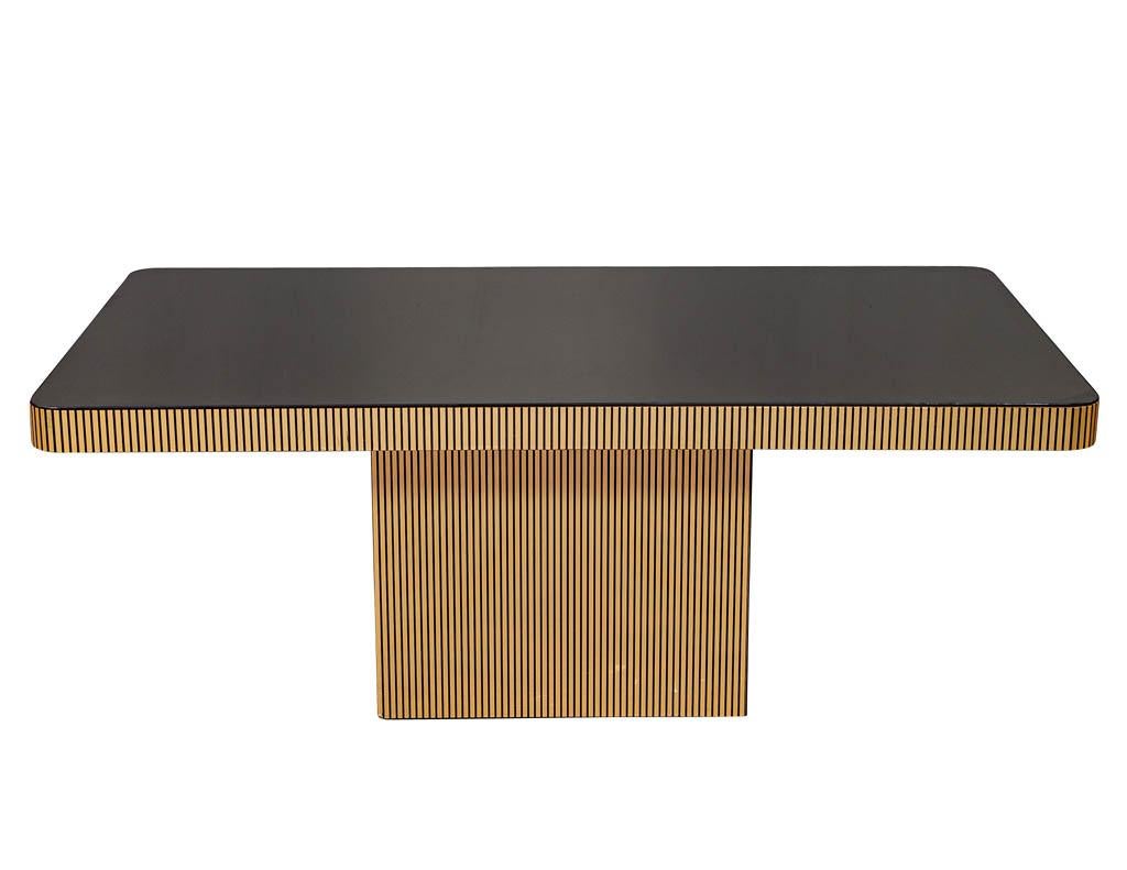 Vintage Italian modern Italian dining table. Mirrored base and table top with unique patterned design.

Price includes complimentary scheduled curb side delivery service to the continental USA.

 