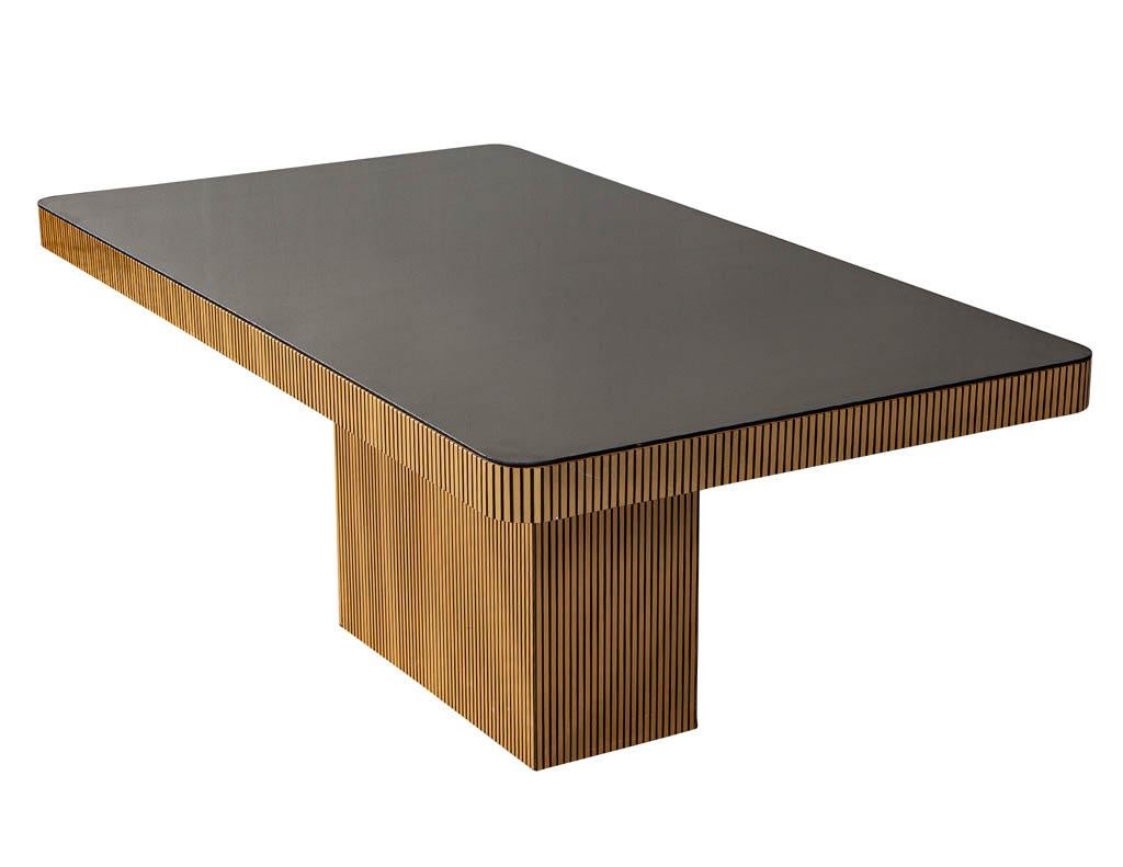 Mid-Century Modern Vintage Italian Modern Mirrored Dining Table