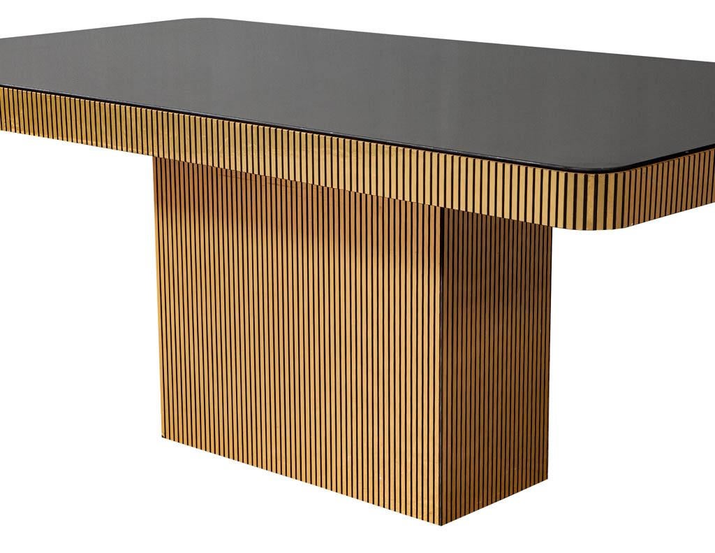 Vintage Italian Modern Mirrored Dining Table 1