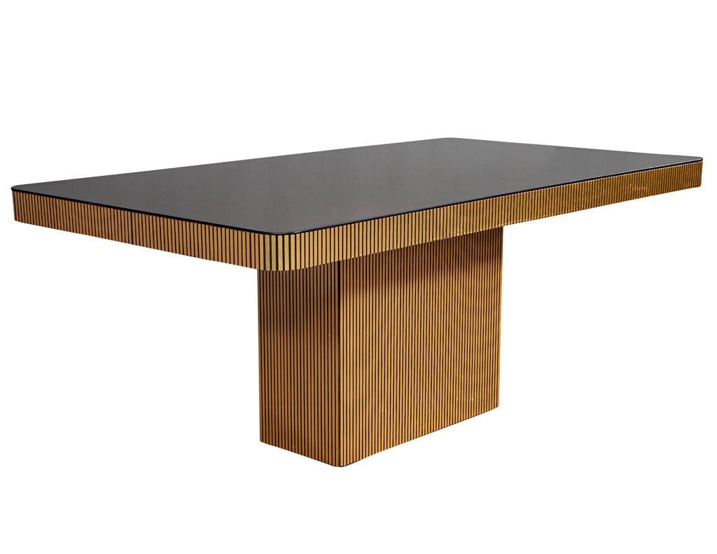 Vintage Italian Modern Mirrored Dining Table 2