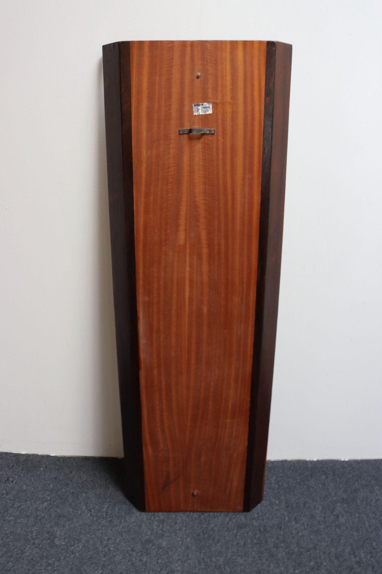 Vintage Italian Modern Rosewood Wall Mirror Designed by Donati for Stil Glass For Sale 1
