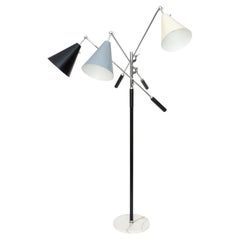 Lampade da terra in metallo