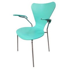 Vintage-Sessel im italienischen Modern-Stil in Türkis